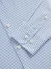 Non-Iron Bengal Stripe Light Blue Poplin Fitted Single Cuff Classic Collar Shirt sold by T.M.Lewin