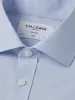 Non-Iron Plain Light Blue Poplin Slim Fit Single Cuff Classic Collar Shirt sold by T.M.Lewin