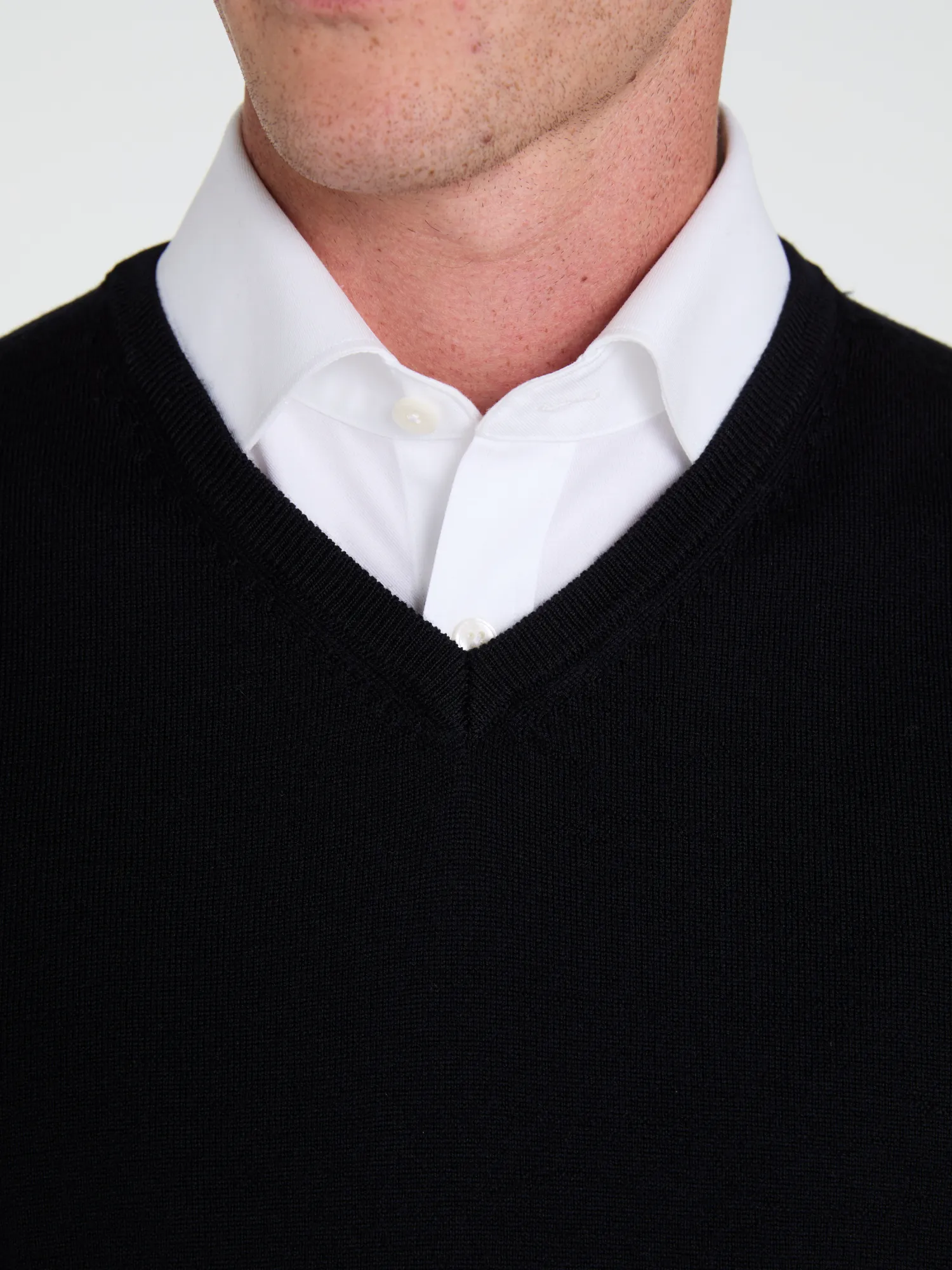 The Merino Wool V-Neck Jumper sold by T.M.Lewin product image thumbnail 2