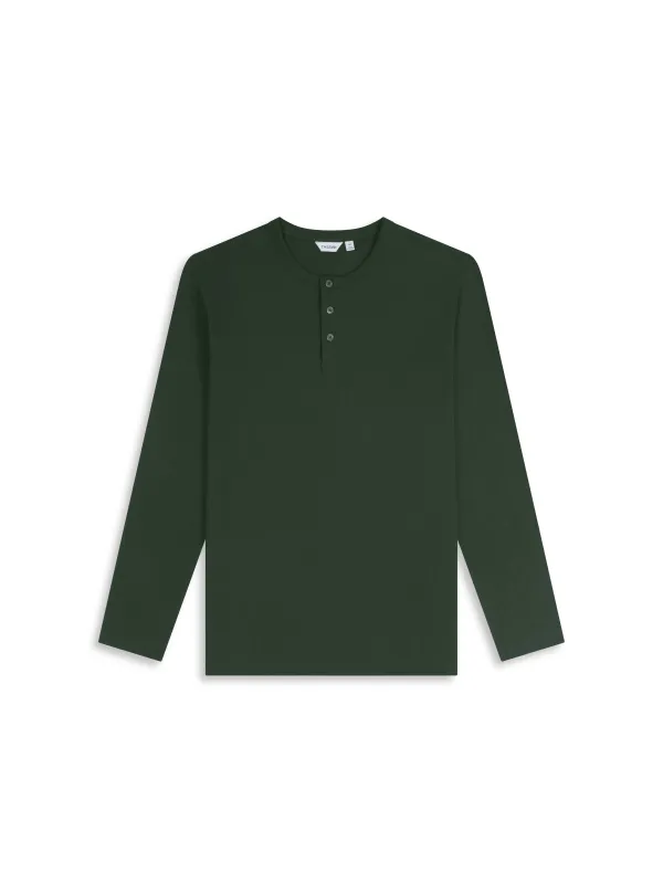 The Long Sleeve Henley sold by T.M.Lewin
