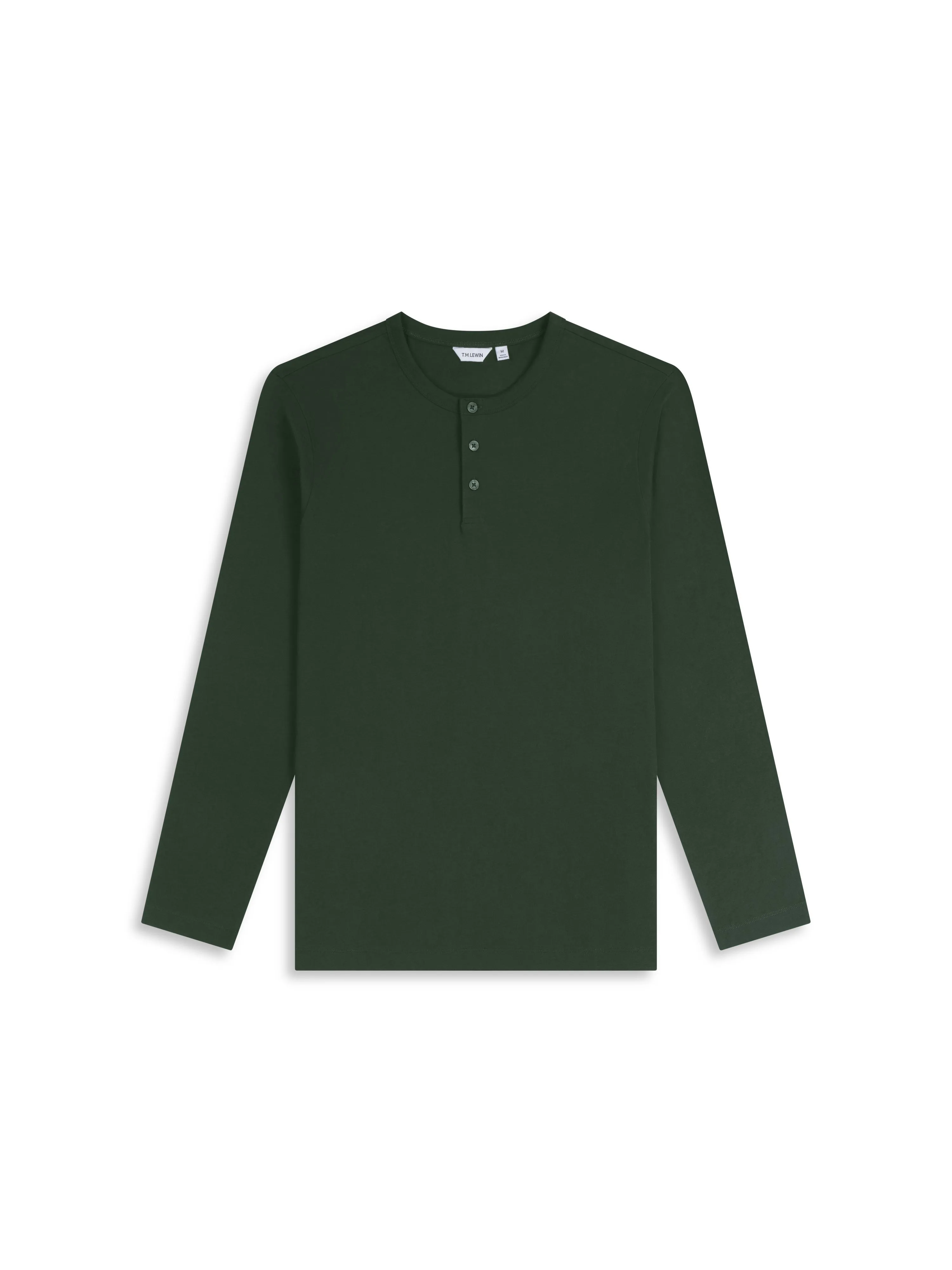 The Long Sleeve Henley sold by T.M.Lewin