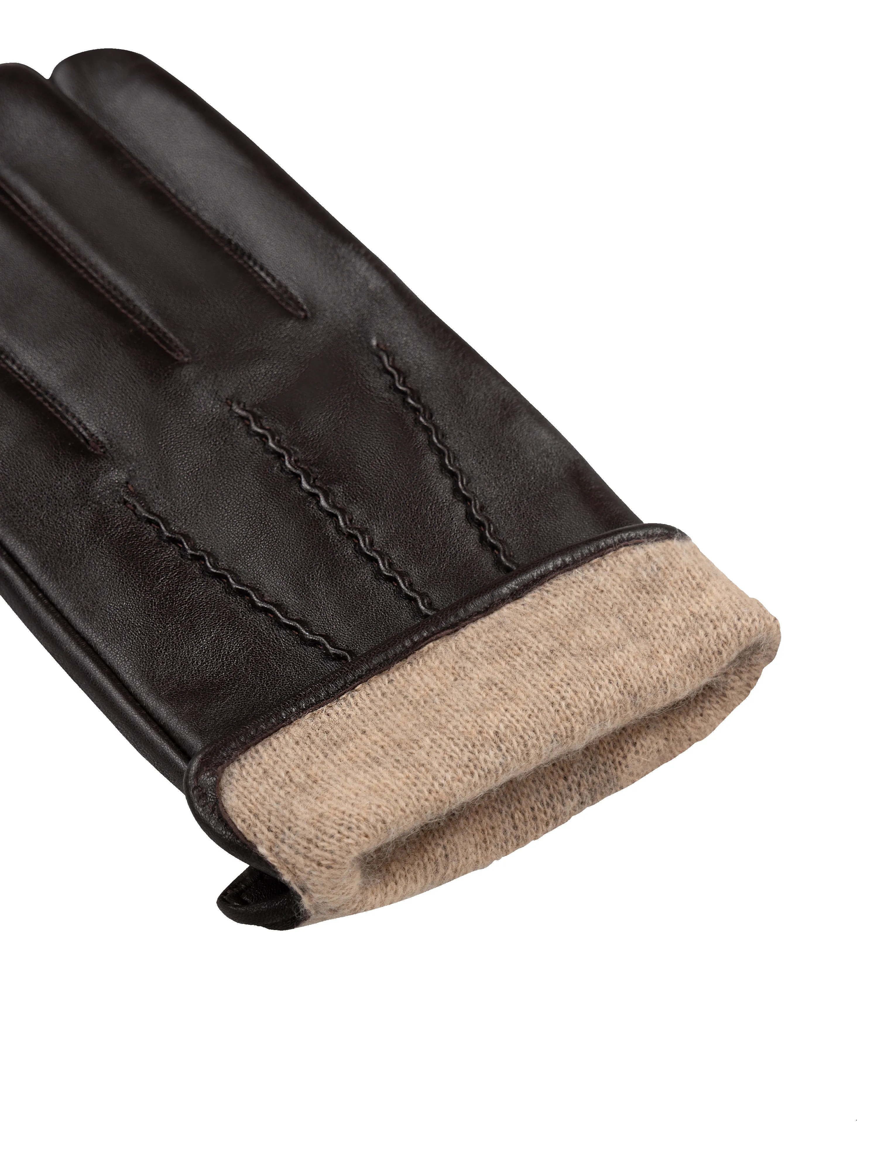 The Cashmere Lined Leather Gloves sold by T.M.Lewin product image thumbnail 4