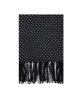 Black Velvet Spot Evening Scarf sold by T.M.Lewin