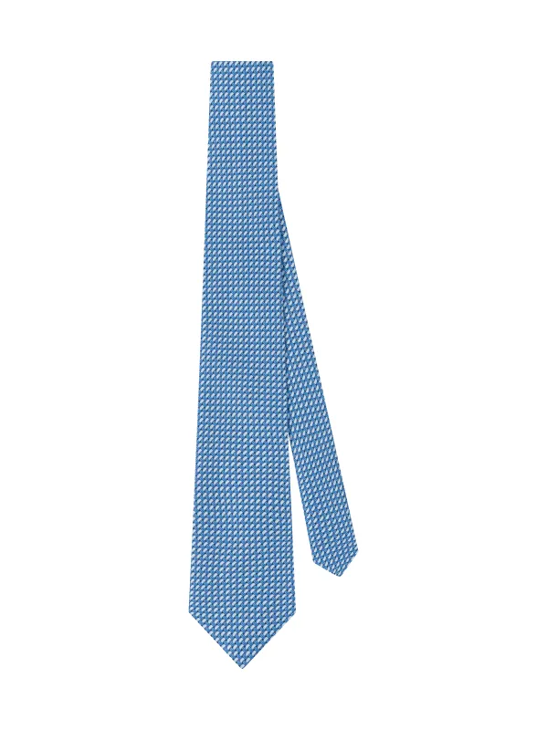 The Italian Crosshatch Print Tie made by T.M.Lewin