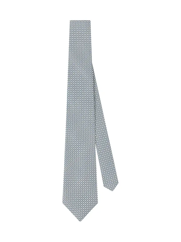 The Italian Crosshatch Print Tie made by T.M.Lewin