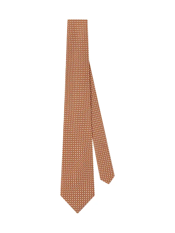 The Italian Crosshatch Print Tie made by T.M.Lewin