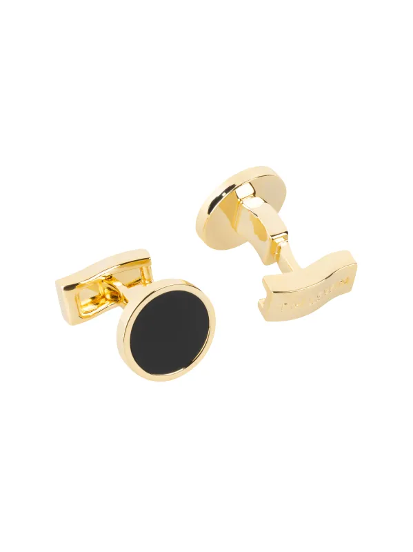 The Onyx Cufflinks made by T.M.Lewin