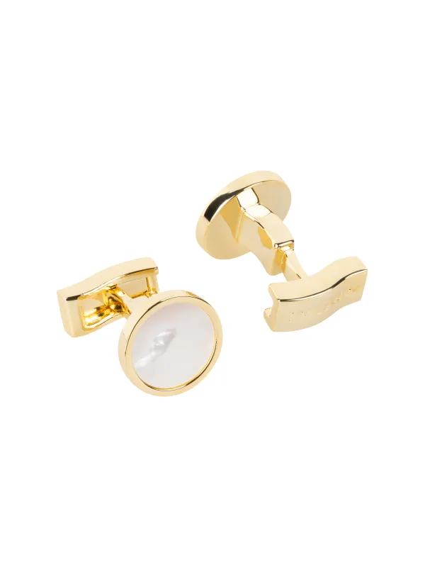 The Mother of Pearl Cufflinks made by T.M.Lewin