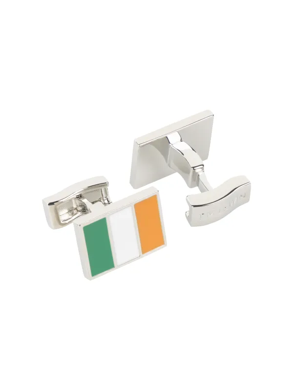 The Irish Flag Cufflinks made by T.M.Lewin