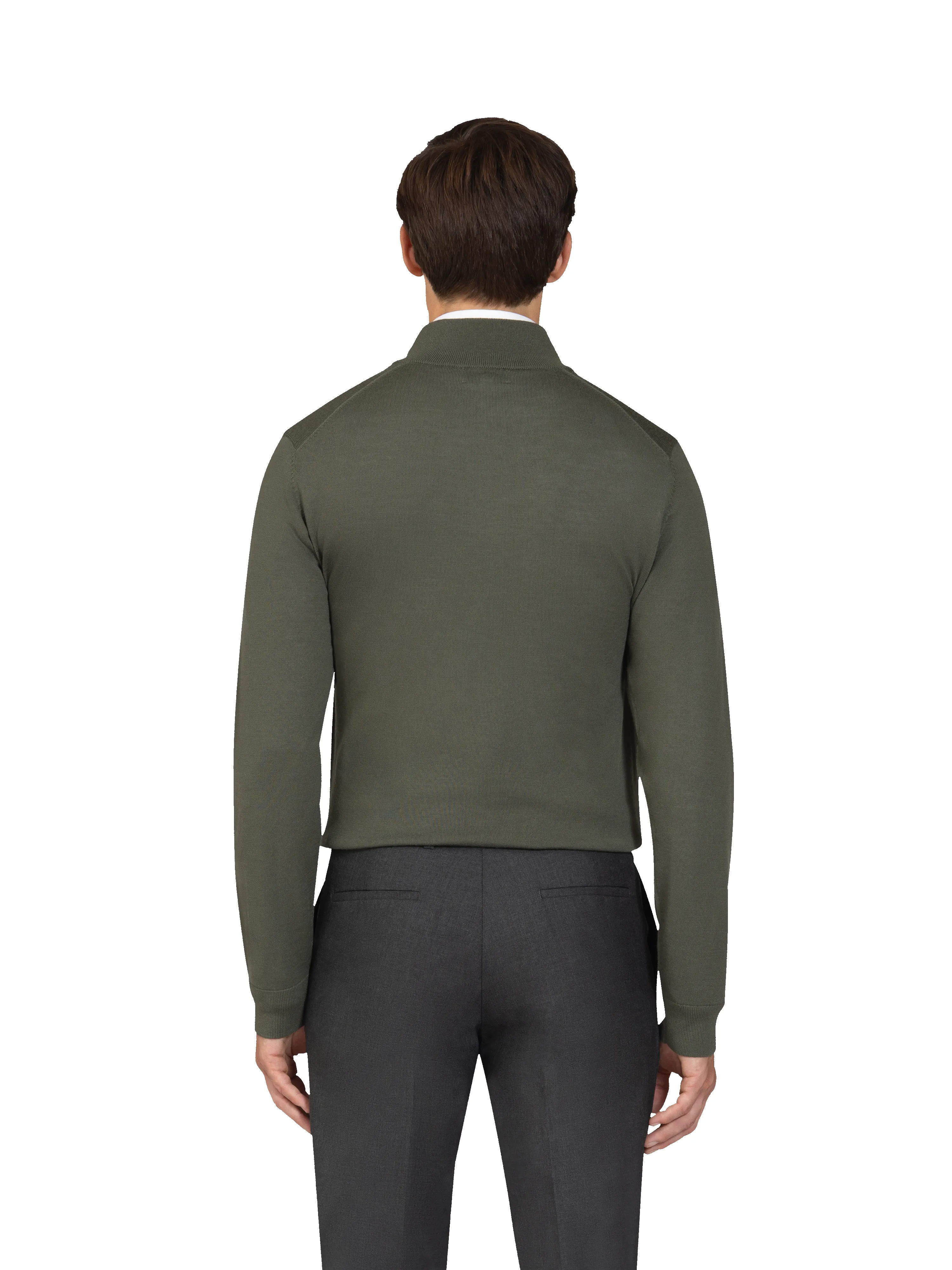 The Merino Quarter-Zip Jumper sold by T.M.Lewin product image thumbnail 4