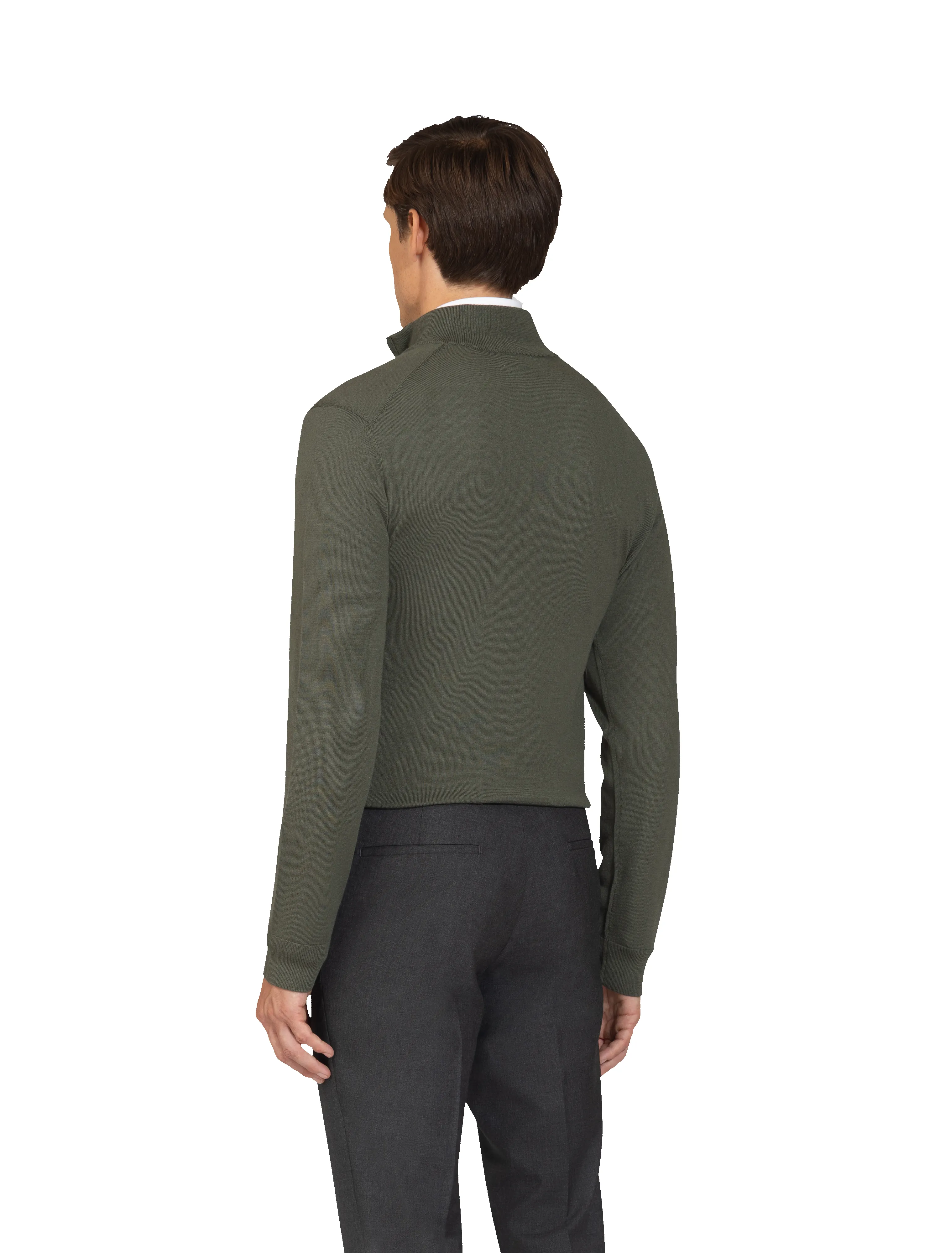 The Merino Quarter-Zip Jumper sold by T.M.Lewin product image thumbnail 3