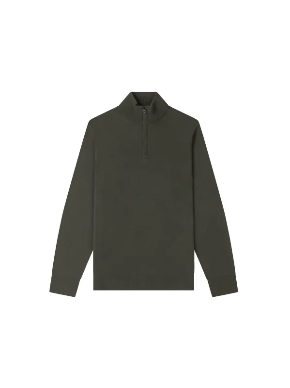 The Merino Quarter-Zip Jumper made by T.M.Lewin