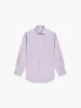 Non-Iron Lilac Twill Slim Fit Dual Cuff Classic Collar Shirt sold by T.M.Lewin