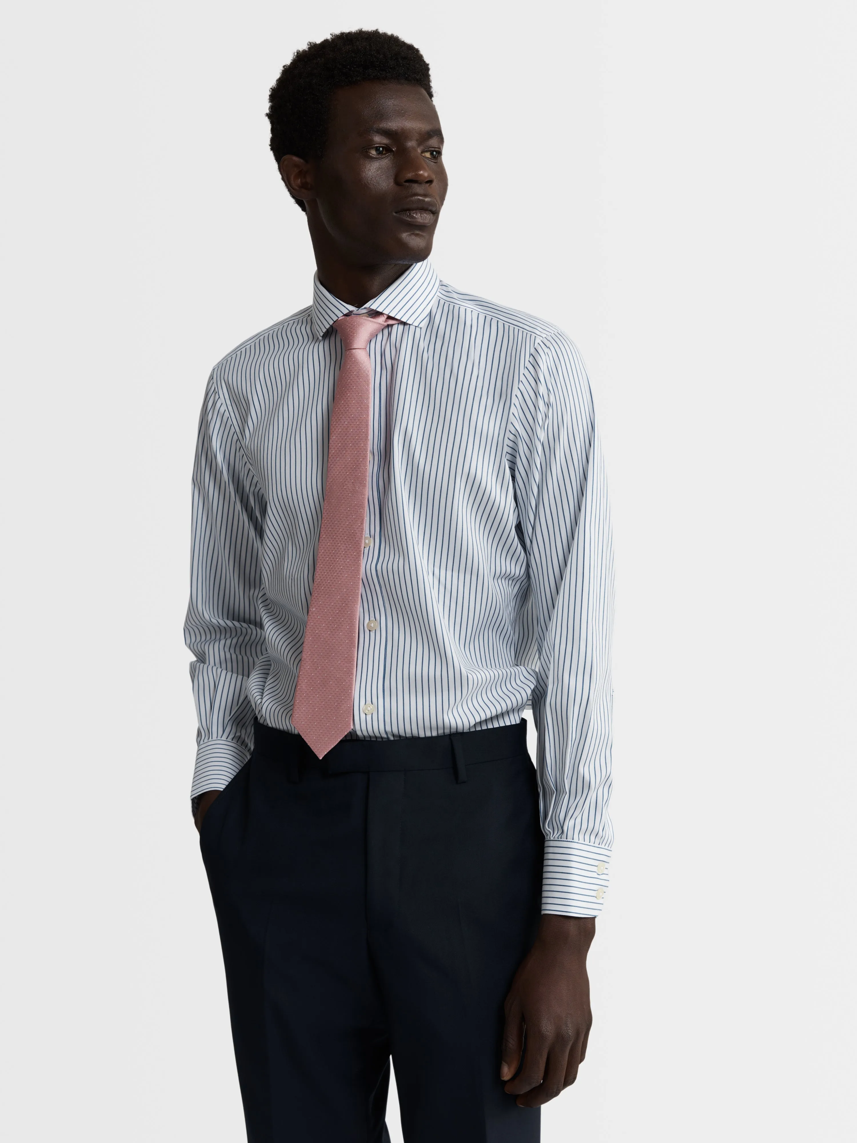The Pin-Spot Slim Tie sold by T.M.Lewin