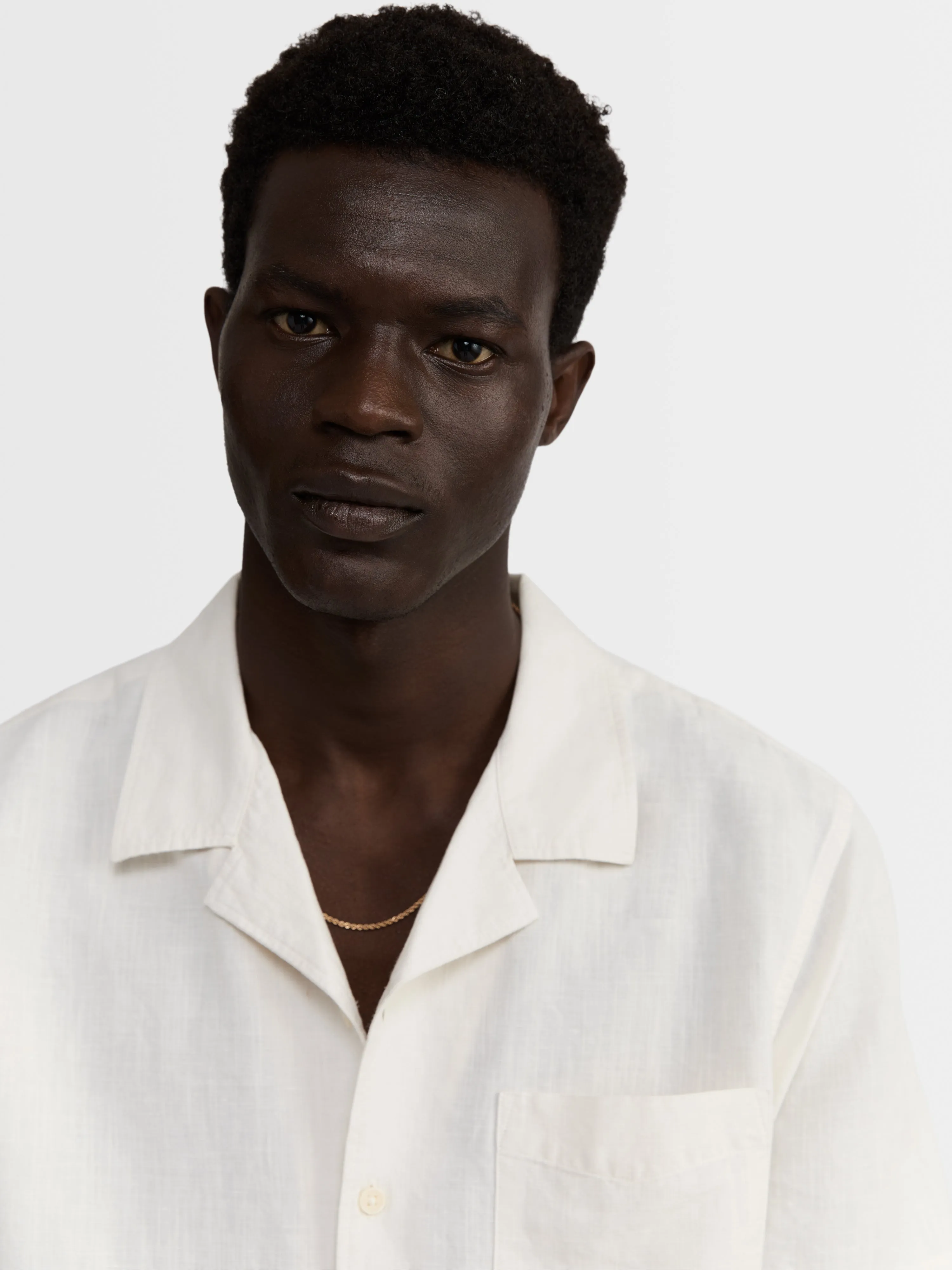 Ecru Linen Casual Shirt sold by T.M.Lewin product image thumbnail 3