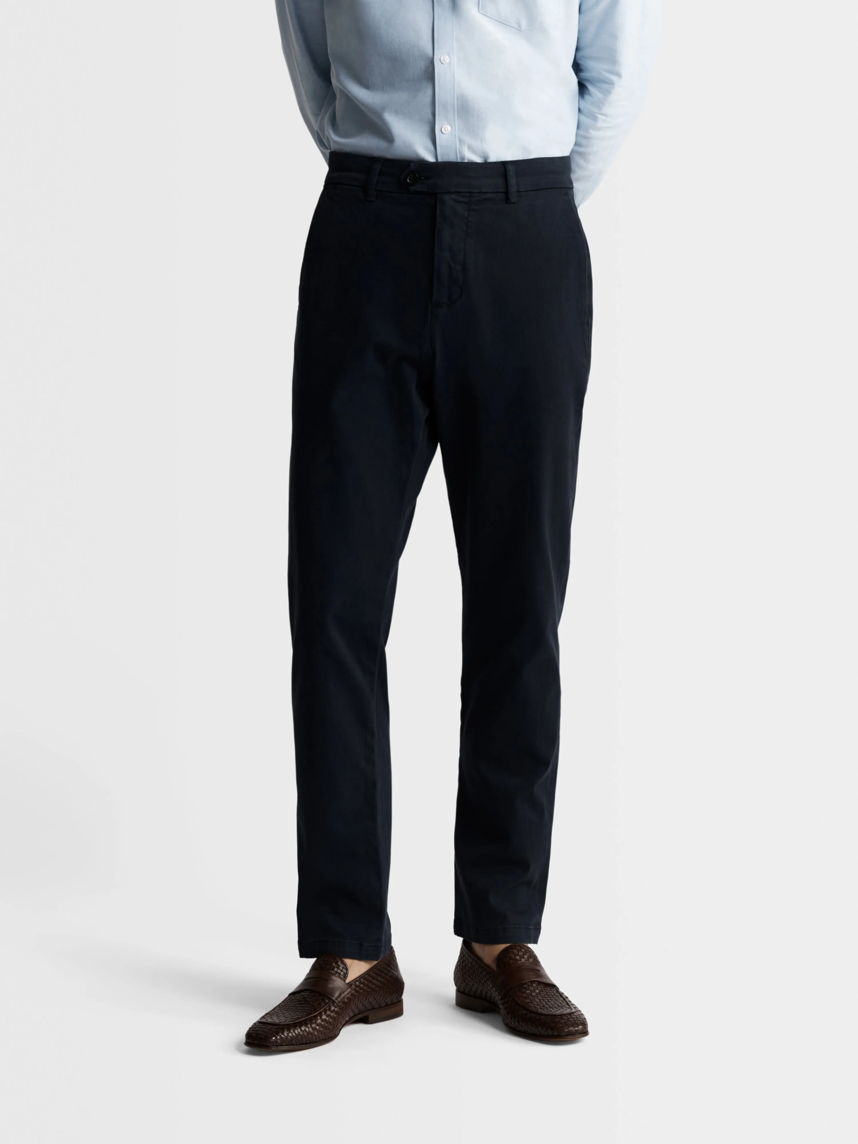 Slim Fit Navy Blue Chinos sold by T.M.Lewin