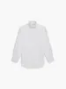 Non-Iron White Left Hand Twill Slim Fit Dual Cuff Semi-Cutaway Collar Shirt sold by T.M.Lewin