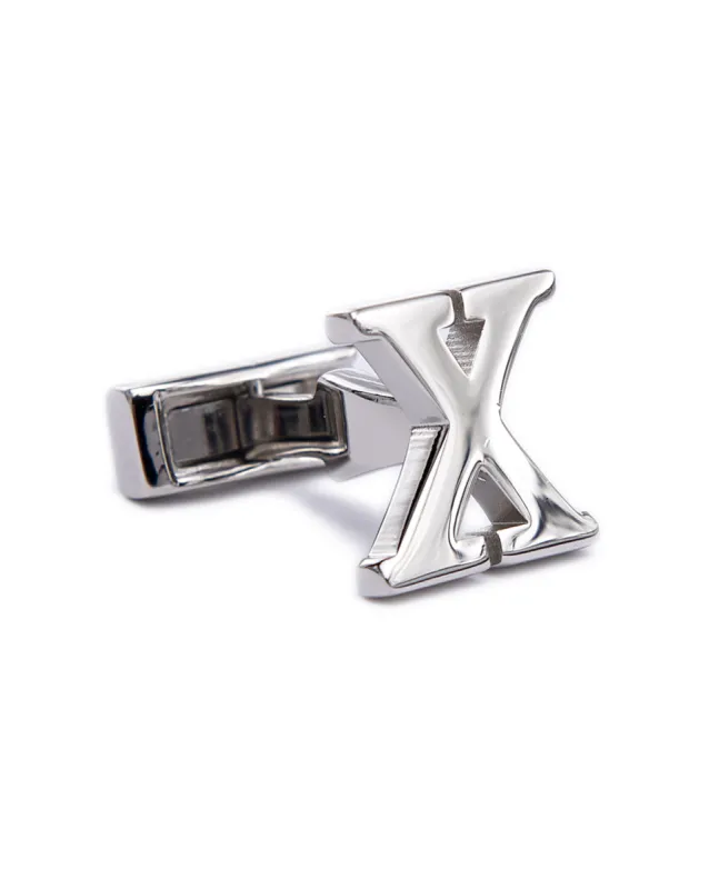 Single Initial X Cufflink (Sold Individually) sold by T.M.Lewin
