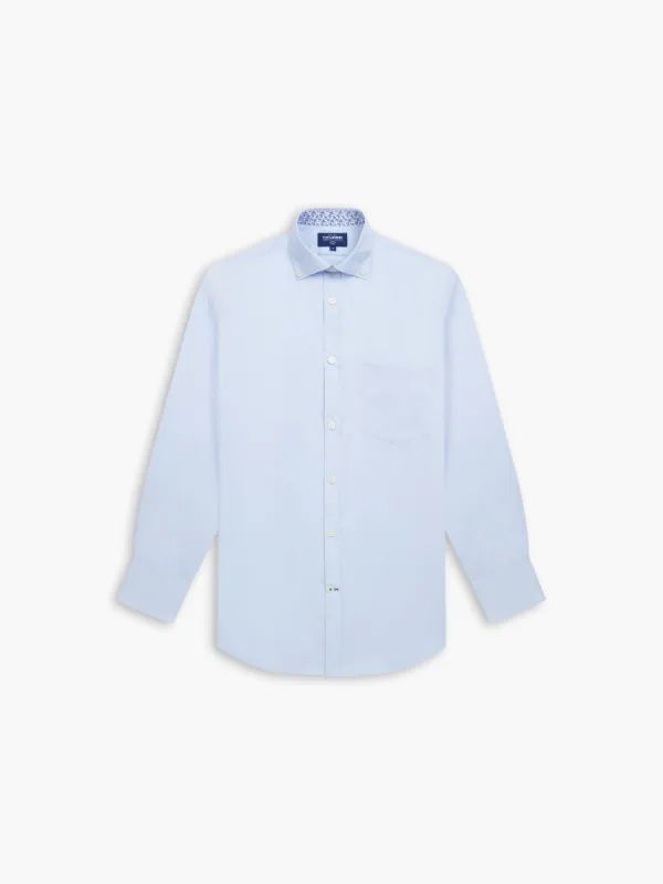 Plain Statement Twill Slim Fit Sky Blue Shirt sold by T.M.Lewin