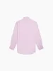 Non-Iron Lilac Herringbone Fitted Single Cuff Semi-Cutaway Collar Shirt sold by T.M.Lewin
