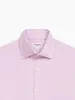 Non-Iron Lilac Herringbone Fitted Single Cuff Semi-Cutaway Collar Shirt sold by T.M.Lewin
