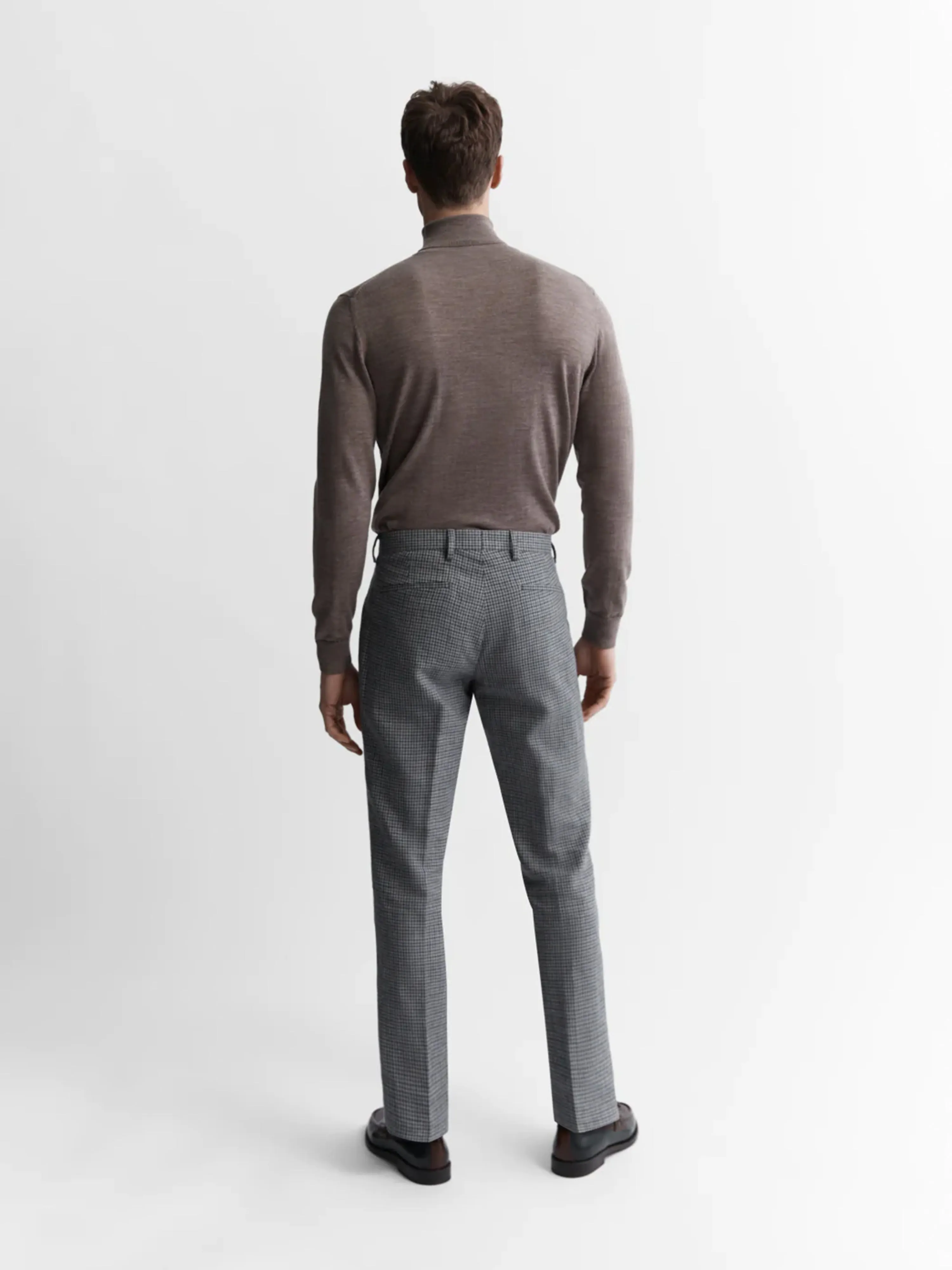 Merino Wool Roll Neck Jumper - Neutral sold by T.M.Lewin product image thumbnail 4