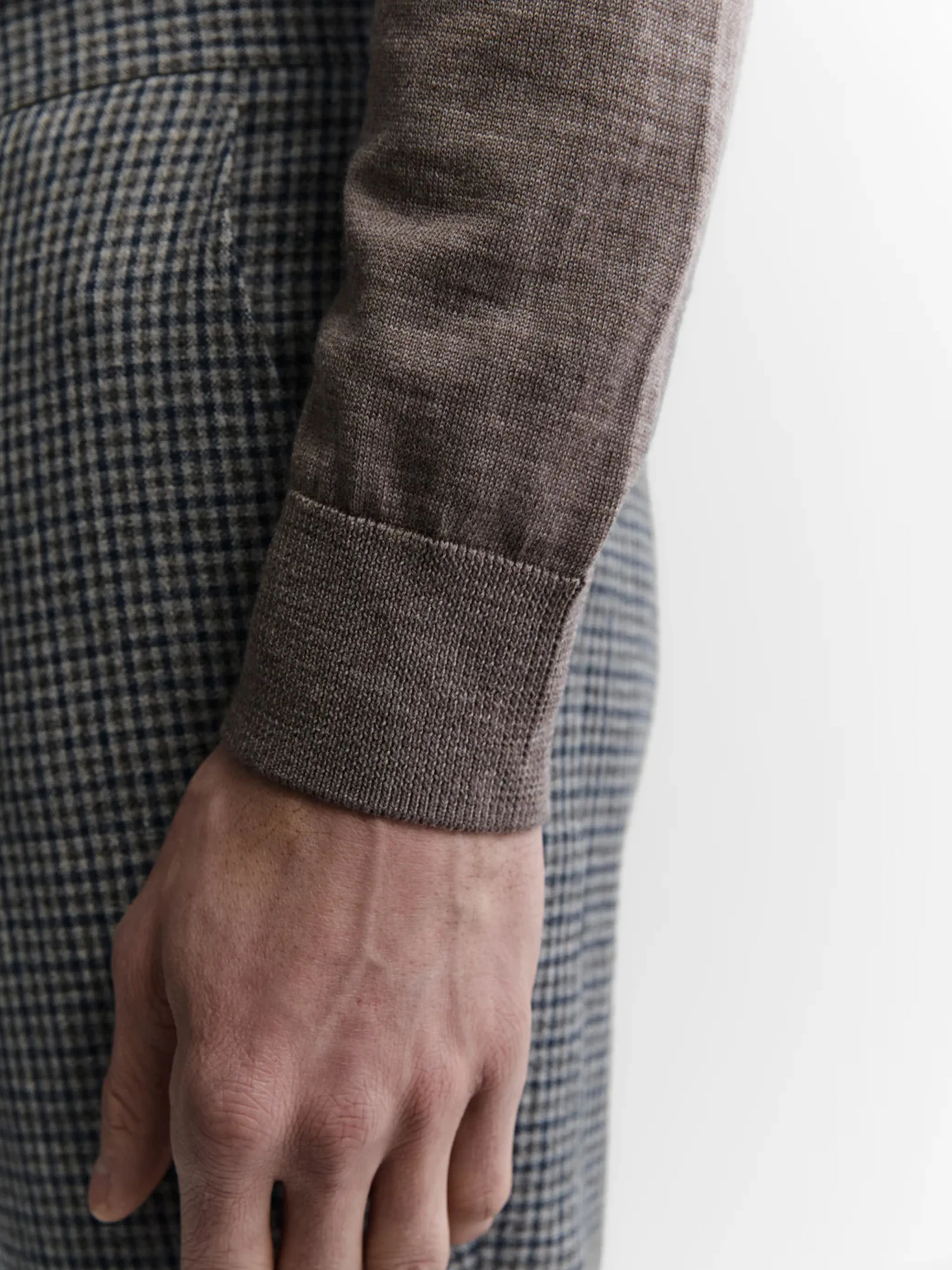 Merino Wool Roll Neck Jumper - Neutral sold by T.M.Lewin product image thumbnail 5