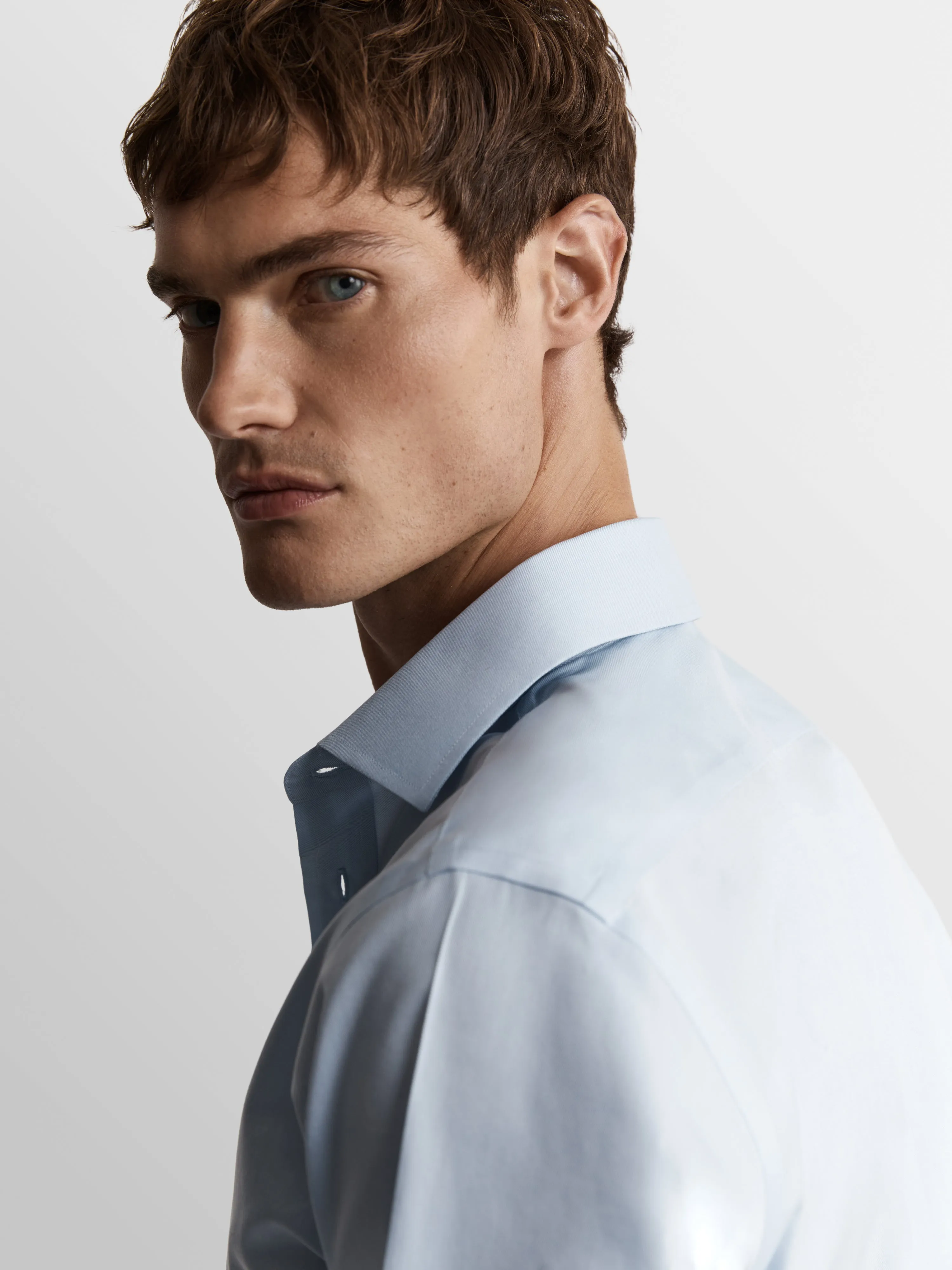 The Non-Iron Lightweight Twill Shirt sold by T.M.Lewin