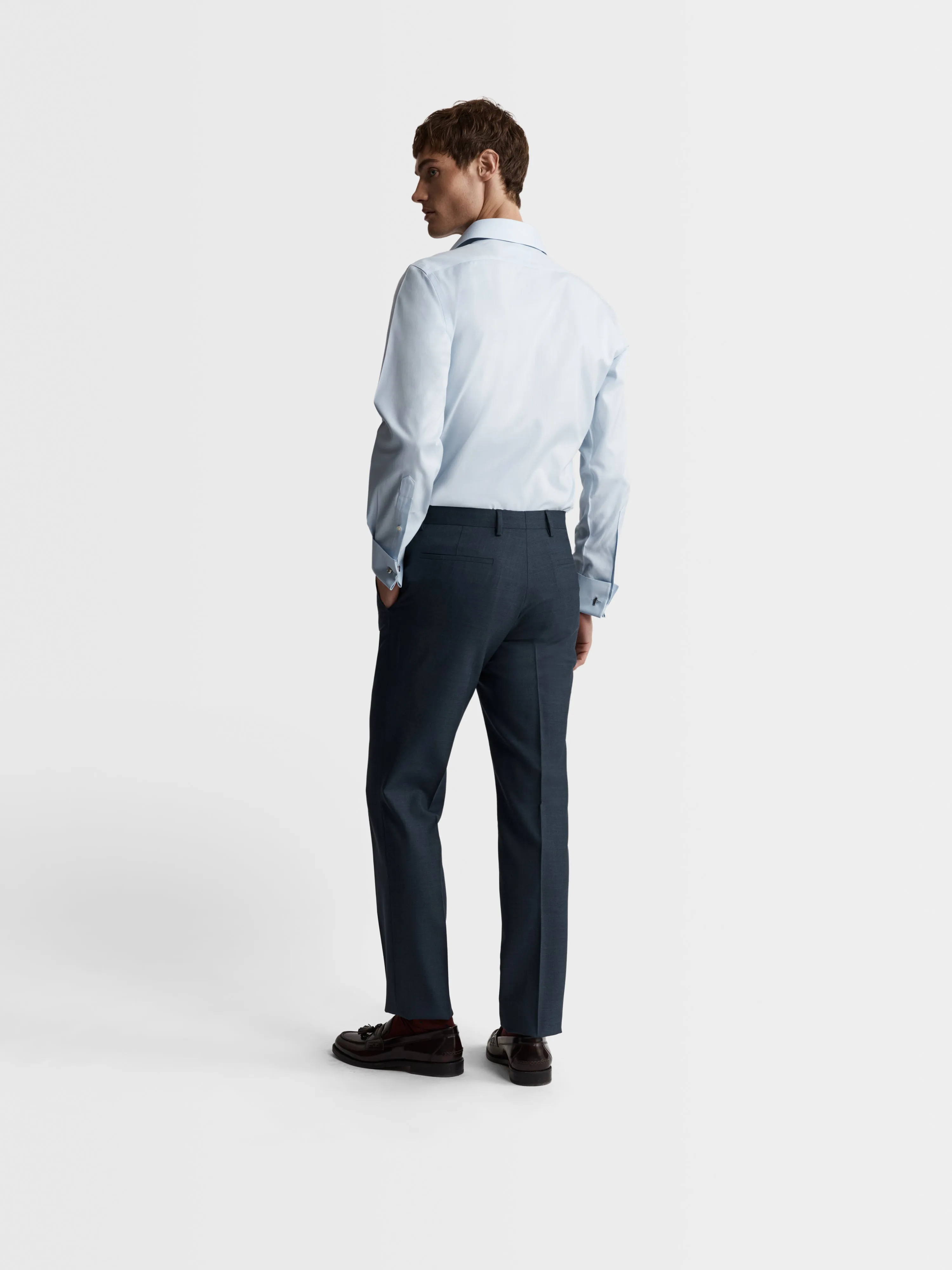 The Non-Iron Lightweight Twill Shirt sold by T.M.Lewin product image thumbnail 4