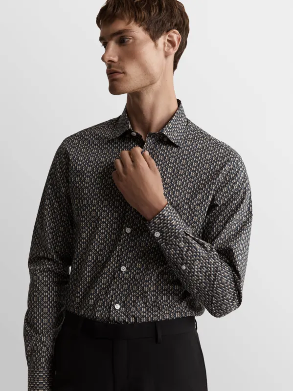 The Printed Poplin Slim Fit Shirt sold by T.M.Lewin