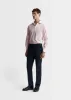 Non-Iron Pink Lightweight Twill Regular Fit Double Cuff Classic Collar Shirt sold by T.M.Lewin