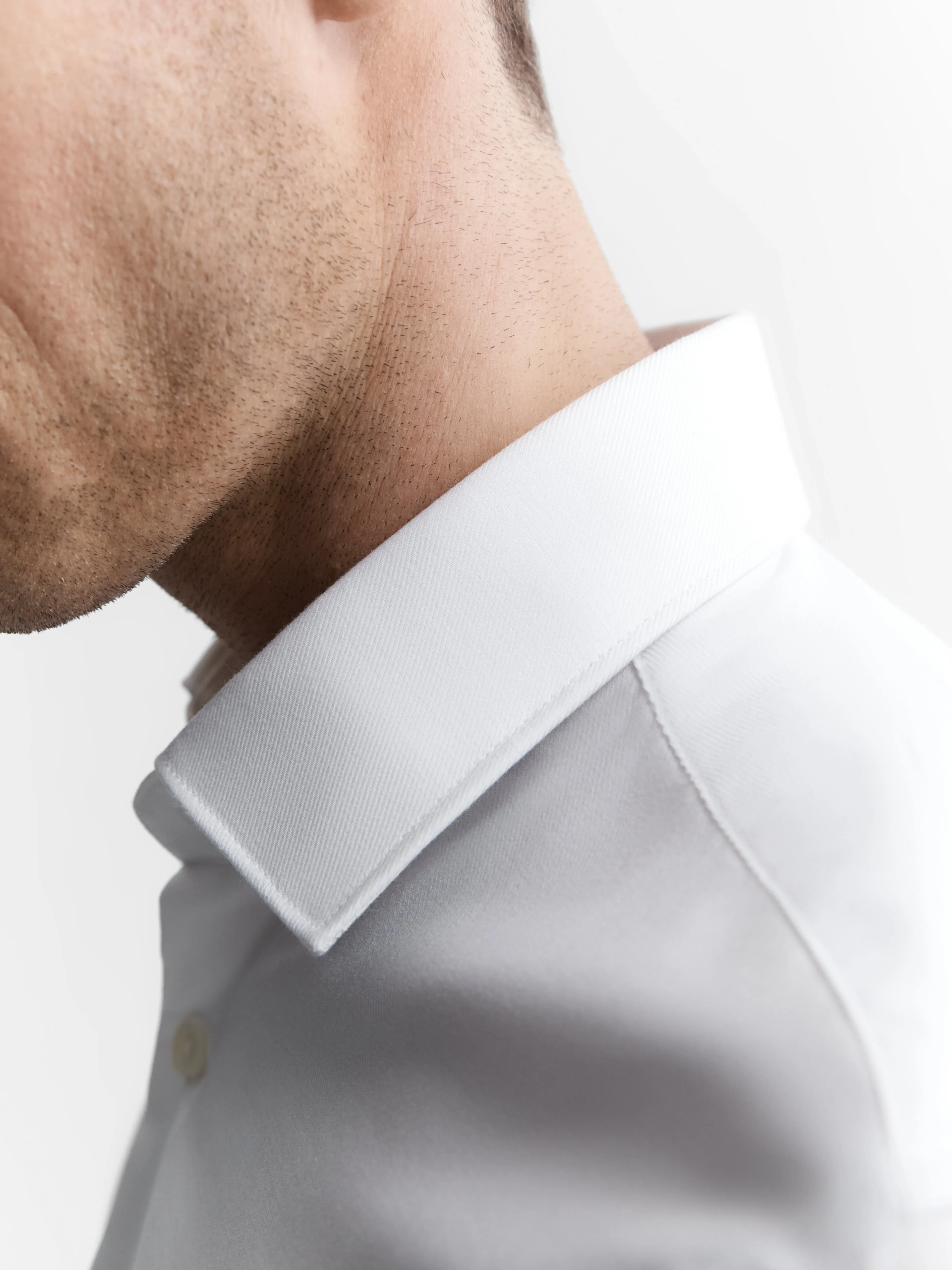 Non-Iron White Twill Slim Fit Single Cuff Classic Collar Shirt sold by T.M.Lewin product image thumbnail 5