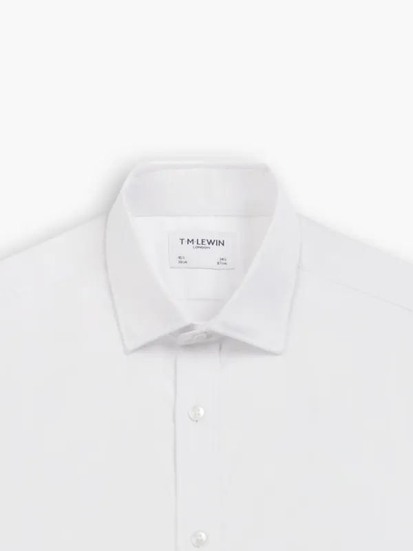 White Royal Oxford Slim Fit Double Cuff Classic Collar Shirt sold by T.M.Lewin