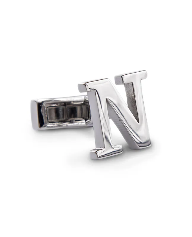 Single Initial N Cufflink (Sold Individually) sold by T.M.Lewin