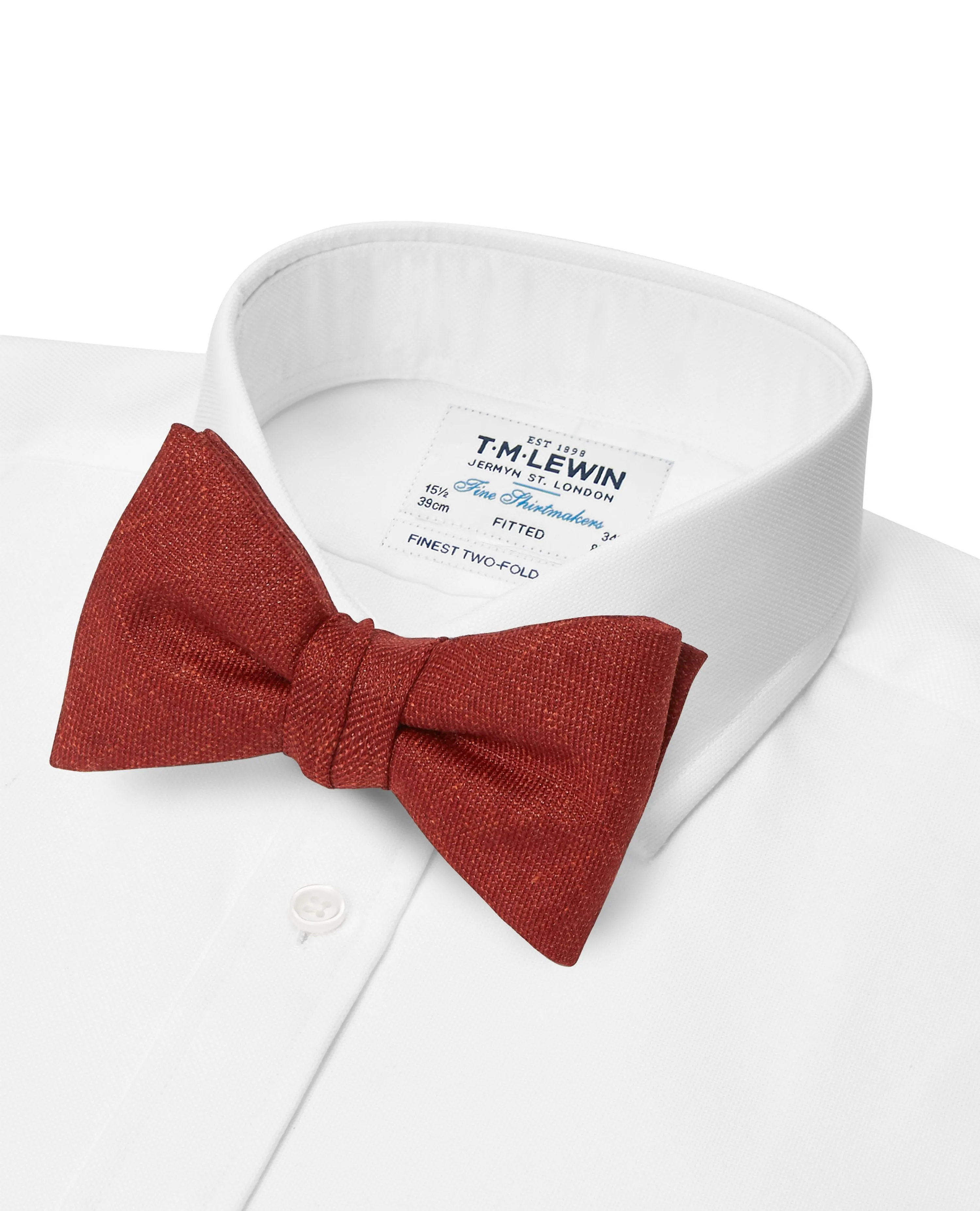Rust Pre-Tied Bow Tie sold by T.M.Lewin product image thumbnail 2