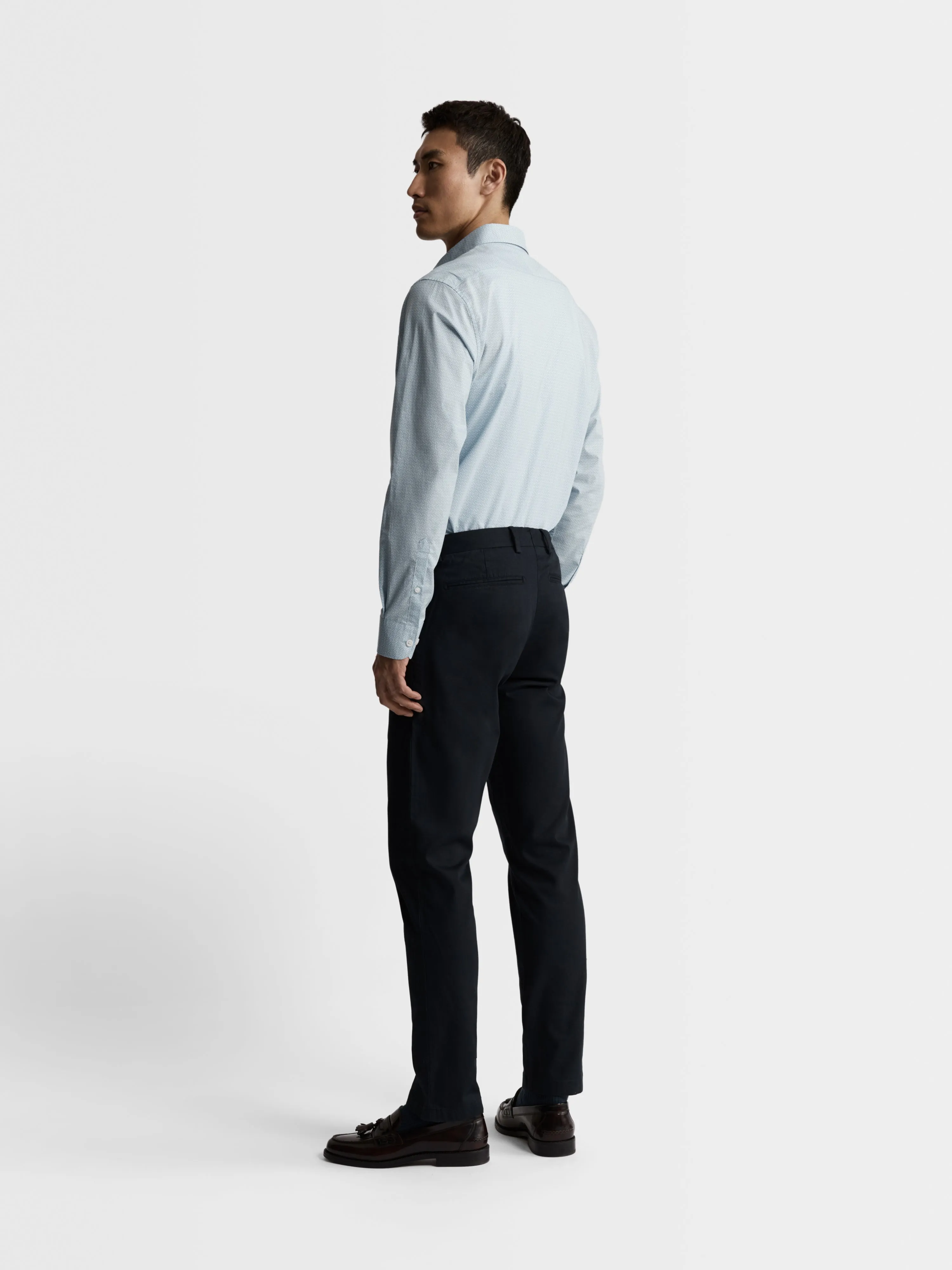 The Printed Poplin Slim Fit Shirt sold by T.M.Lewin product image thumbnail 5