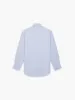 Non-Iron Light Blue Chalk Stripe Twill Slim Fit Single Cuff Classic Collar Shirt sold by T.M.Lewin