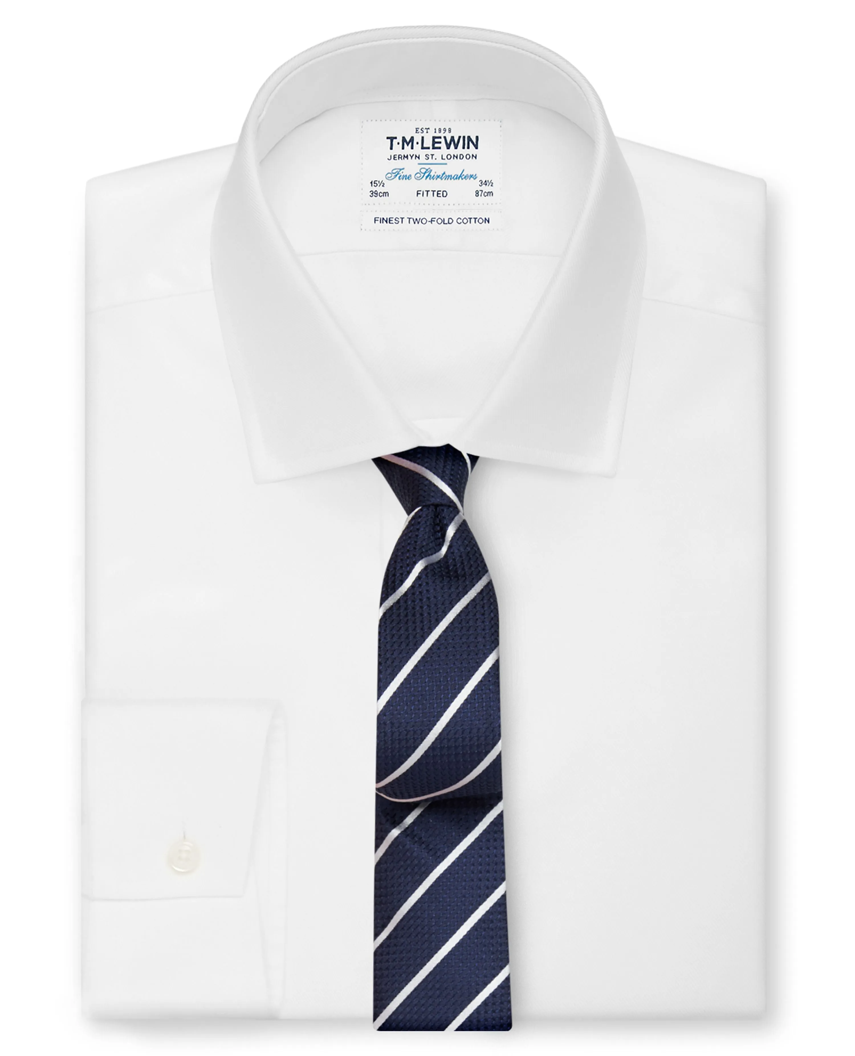 The Wide Stripe Slim Tie sold by T.M.Lewin product image thumbnail 2