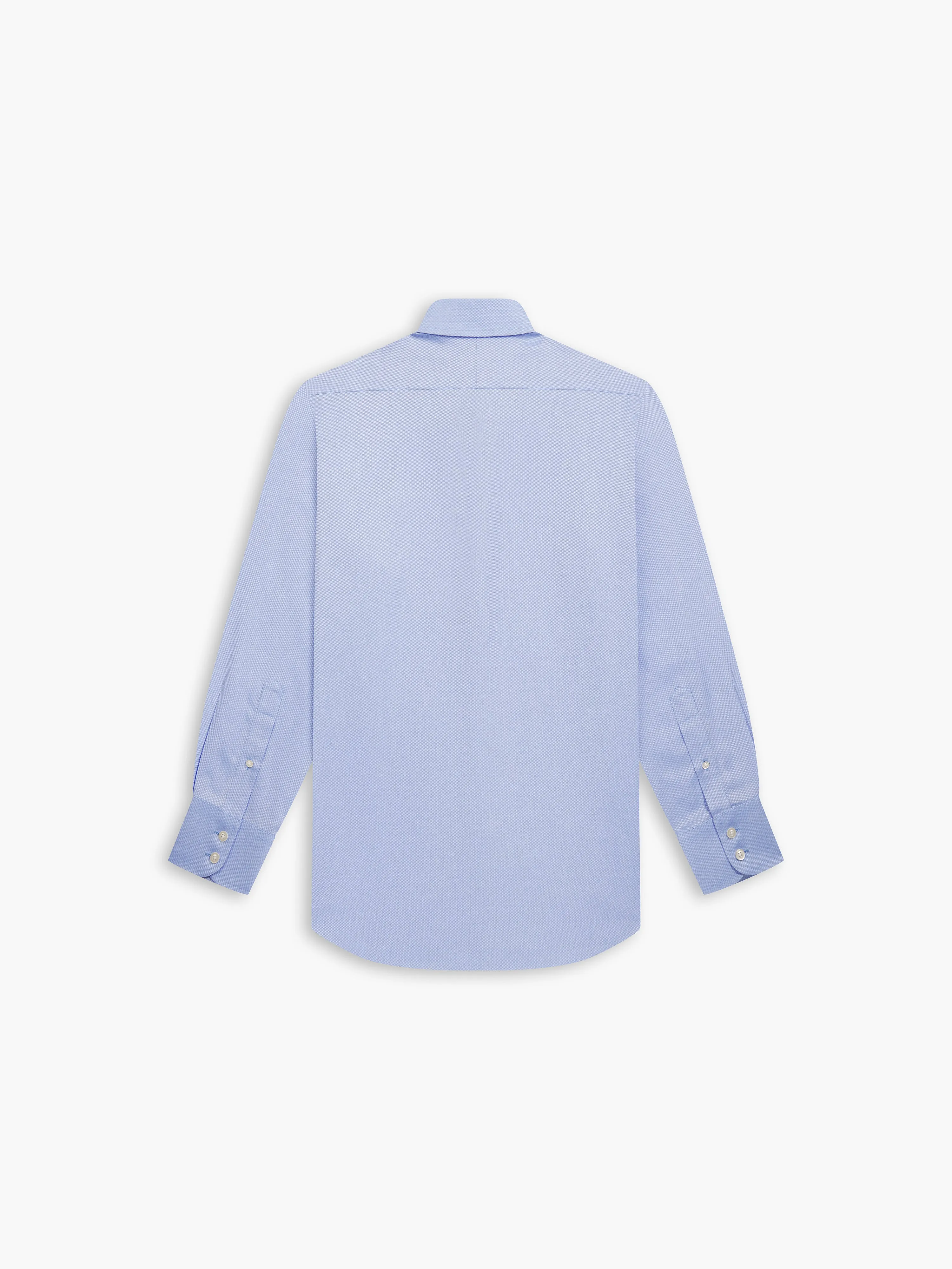 Non-Iron Blue Plain Royal Oxford Slim Fit Single Cuff Classic Collar Shirt sold by T.M.Lewin product image thumbnail 4