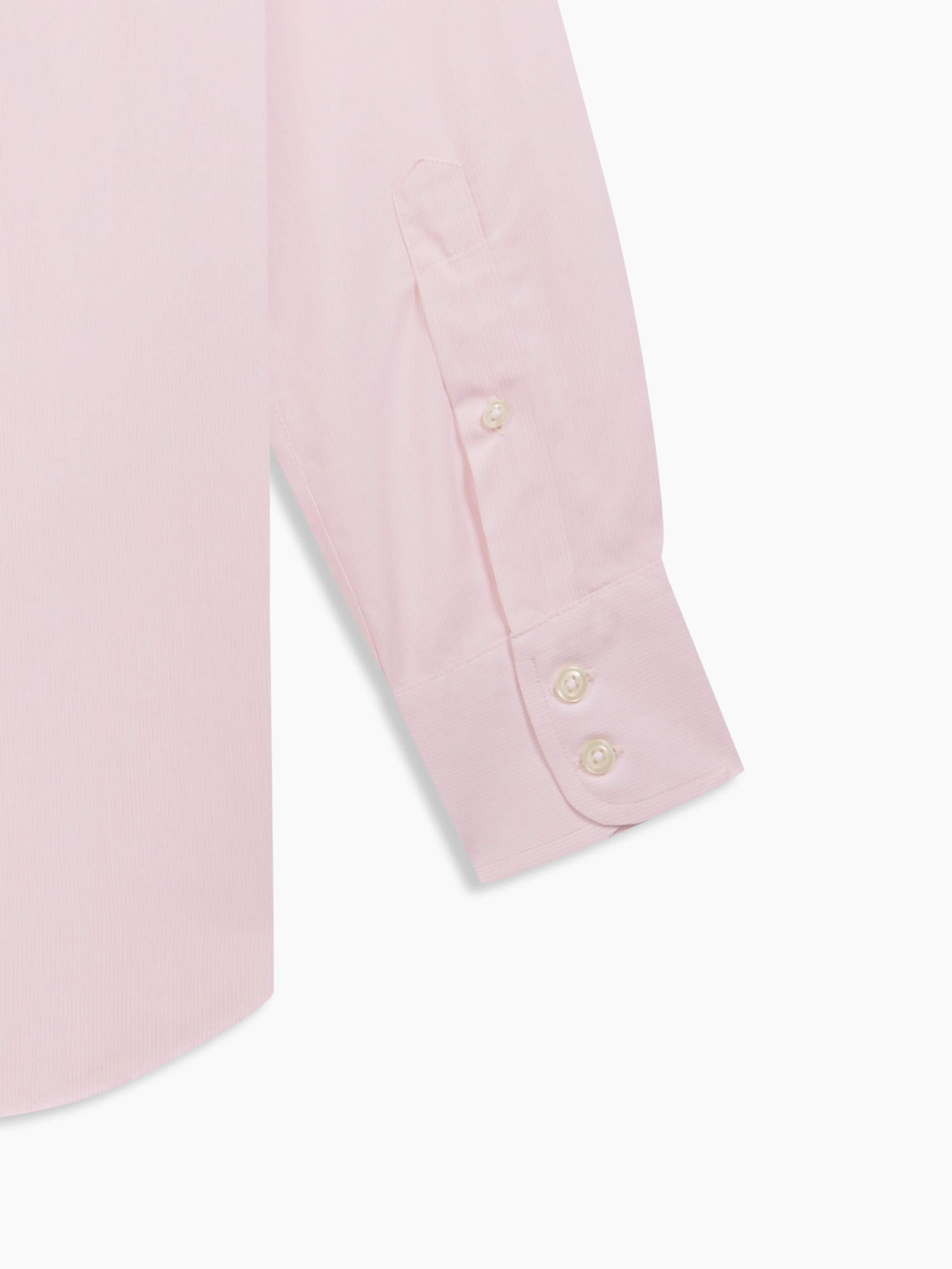 Non-Iron Pink Micro Pinstripe Plain Weave Slim Fit Single Cuff Semi-Cutaway Collar Shirt sold by T.M.Lewin product image thumbnail 3