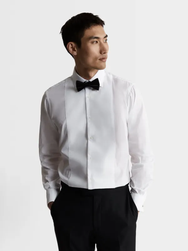 Non-Iron White Regular Fit Marcella Double Cuff Classic Collar Dress Shirt sold by T.M.Lewin