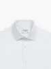 White Bold Twill Fitted Single Cuff Classic Collar Shirt sold by T.M.Lewin