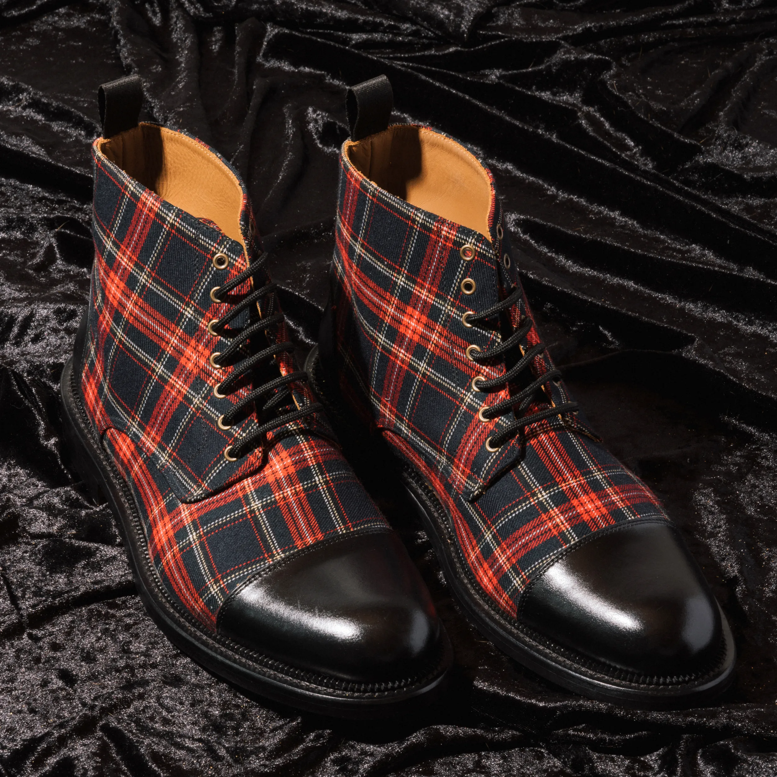 The Jack Dress Boot in Red Plaid sold by Taft product image thumbnail 2