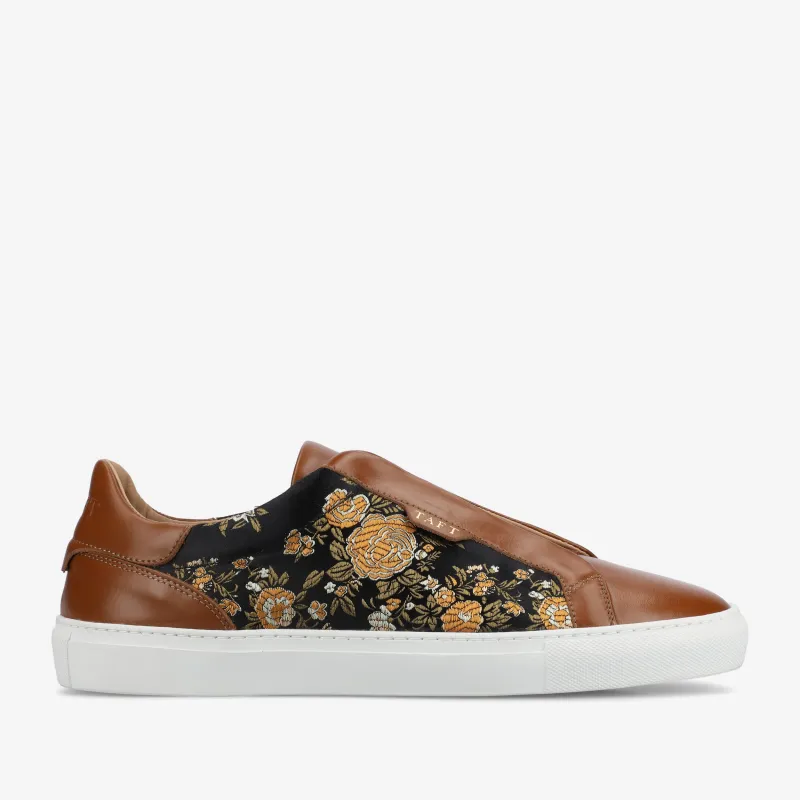 The James Sneaker in Eden Cognac made by Taft