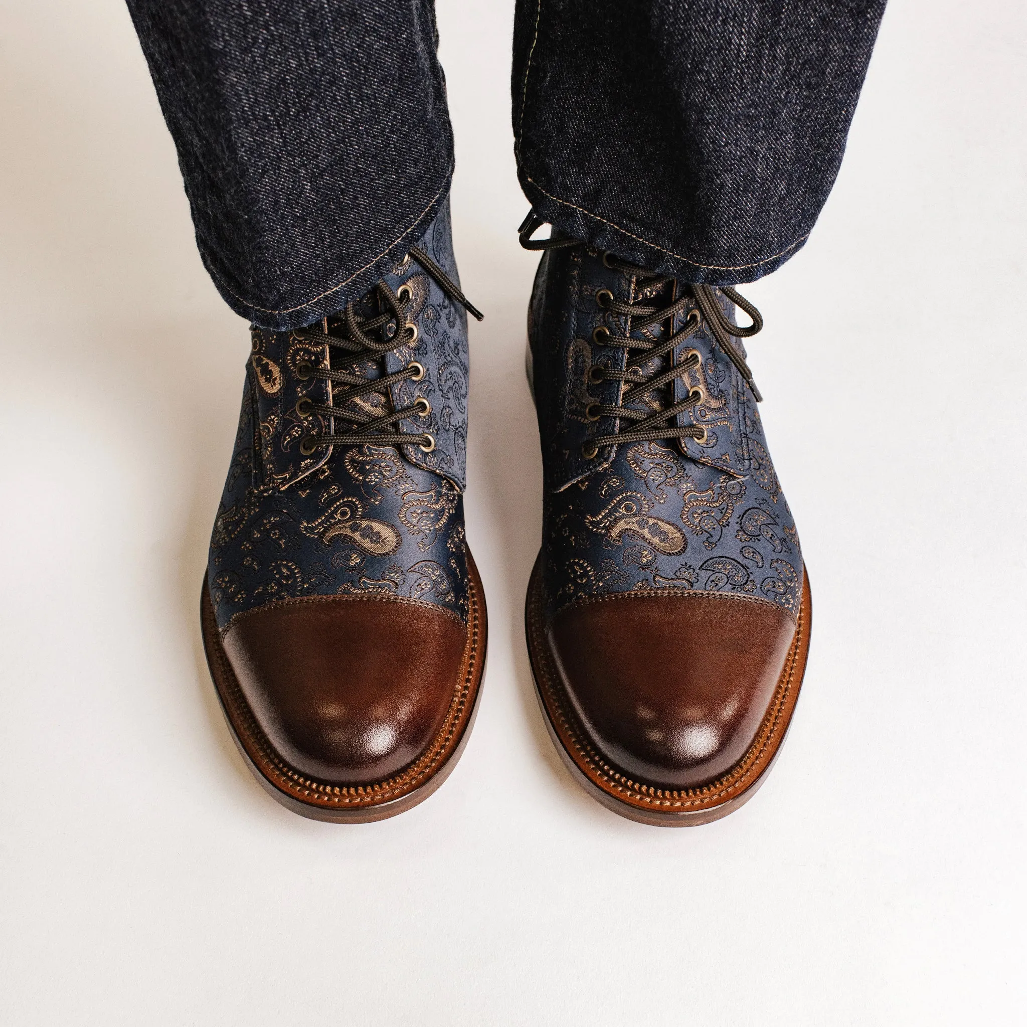 The Jack Dress Boot in Brown Paisley sold by Taft product image thumbnail 3