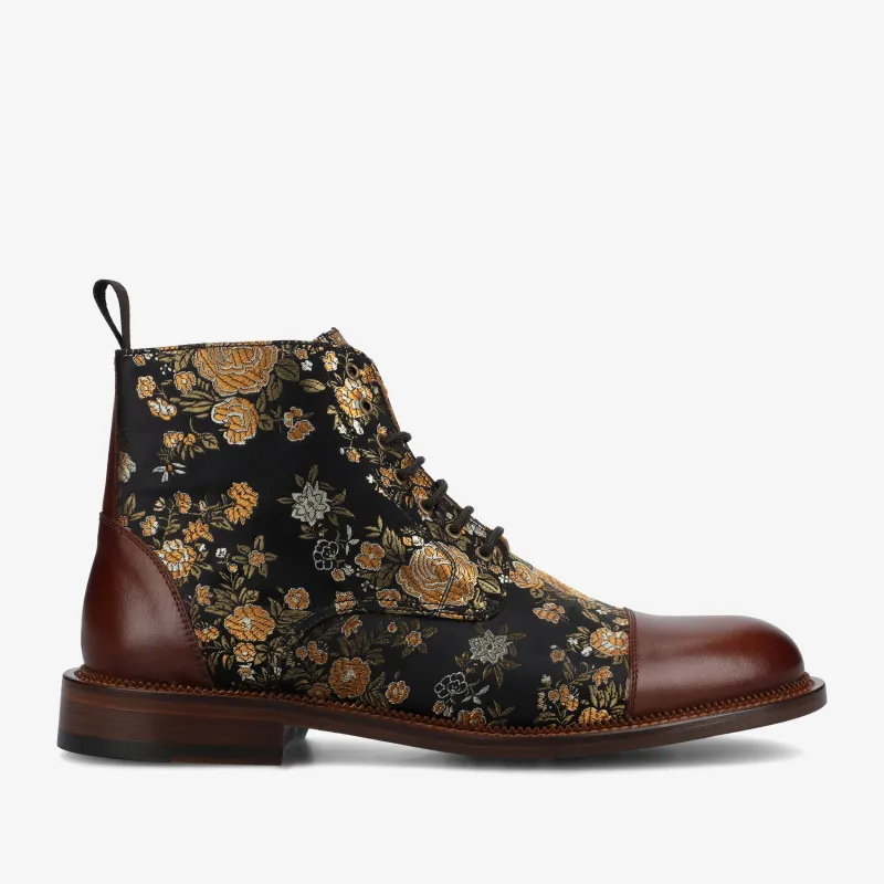 The Jack Dress Boot in Eden Cognac sold by Taft