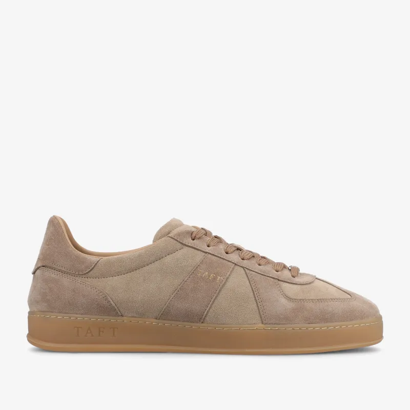 The Gatsby Sneaker in Taupe Suede sold by Taft