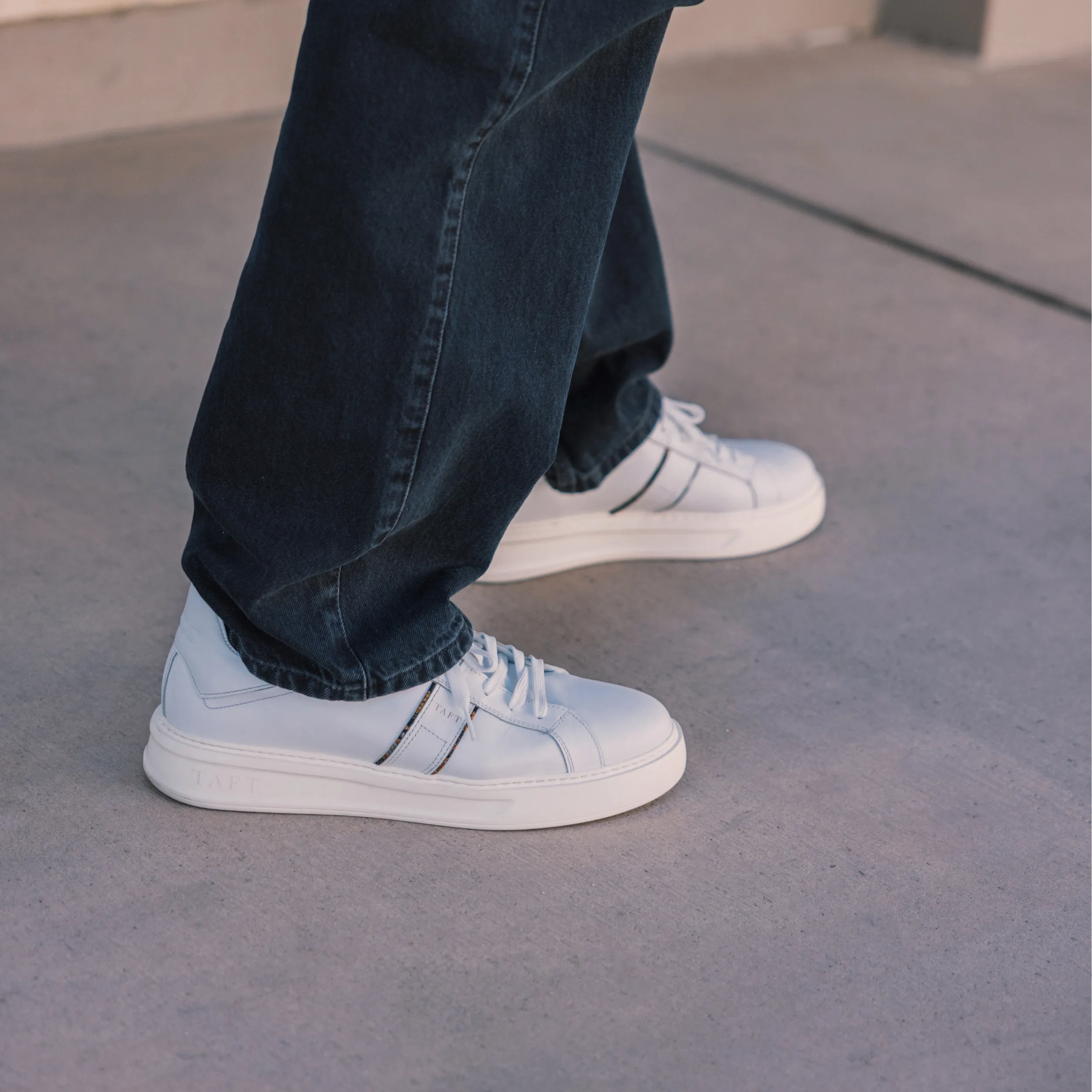 The Logan Sneaker in White sold by Taft product image thumbnail 2