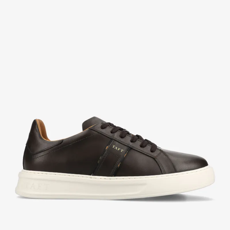 The Logan Sneaker in Chocolate sold by Taft