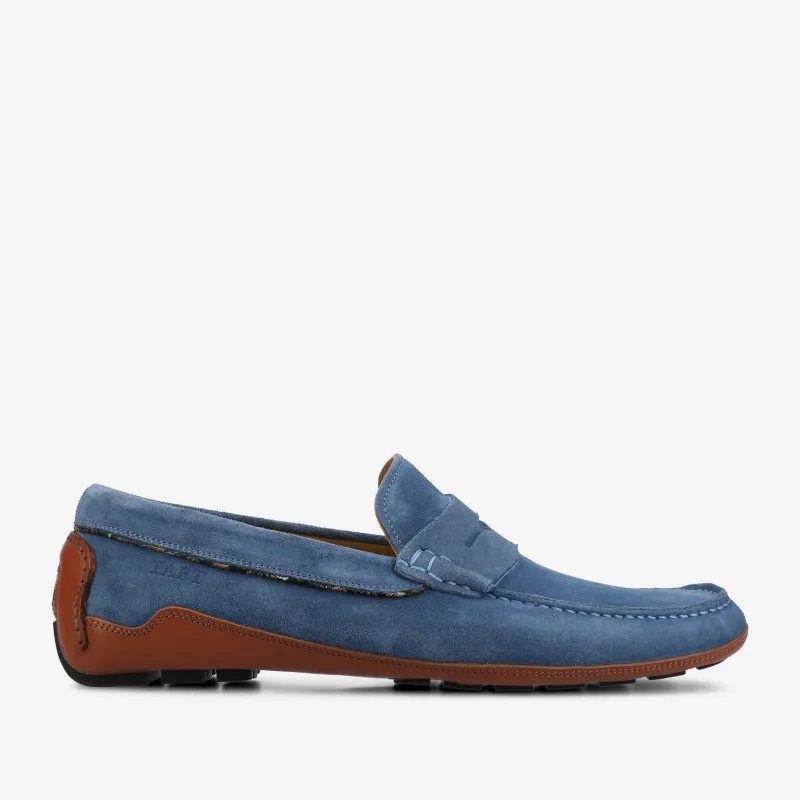 The Luke in Blue Suede sold by Taft